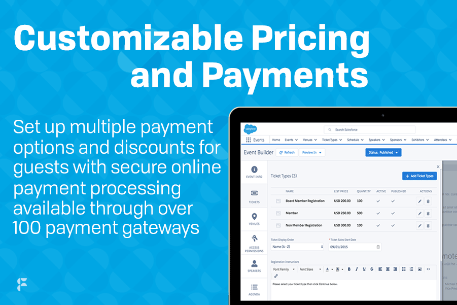 screenshot of Fonteva Events